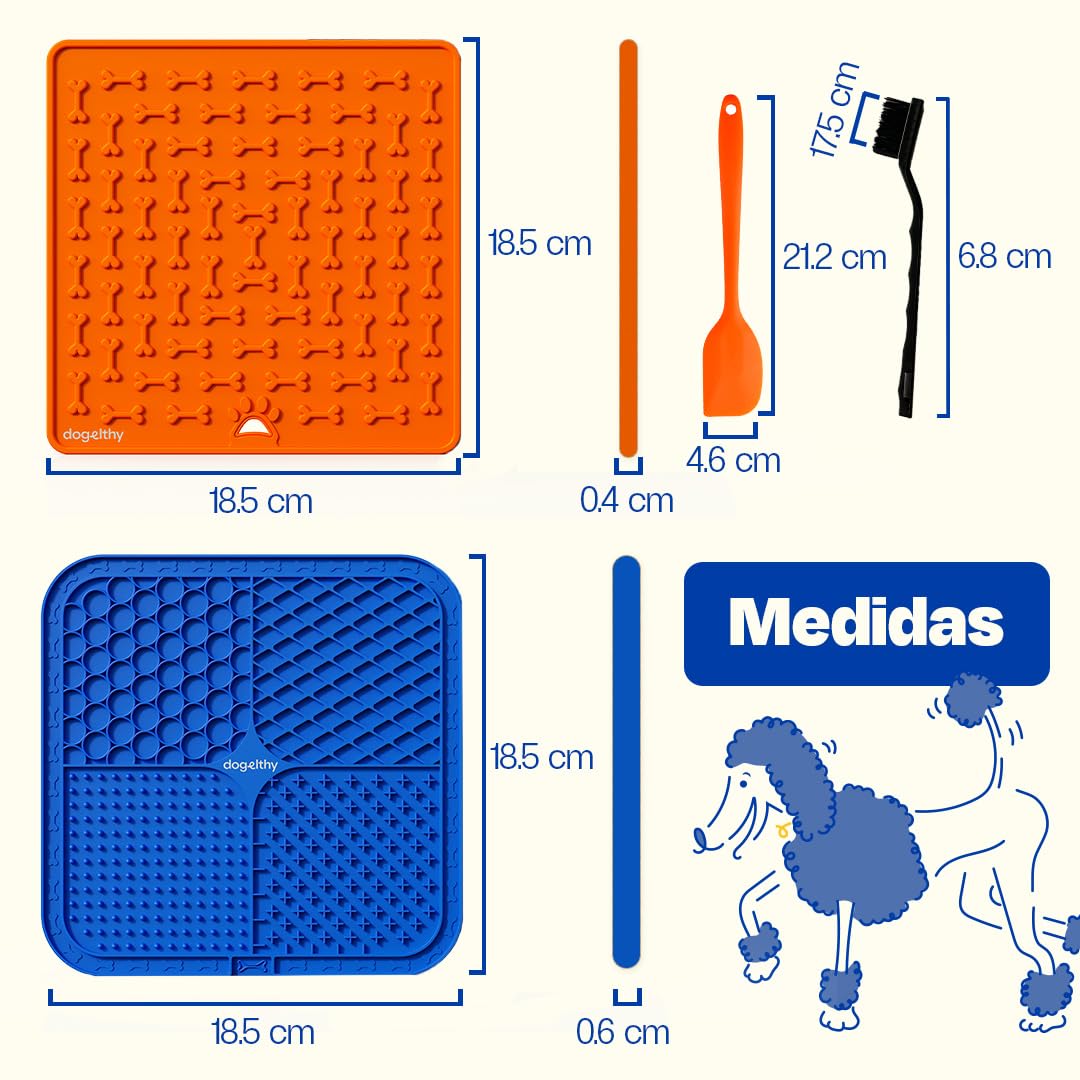 Lick Mat Kit para Perro. Tapate para Lamer - Dogelthy