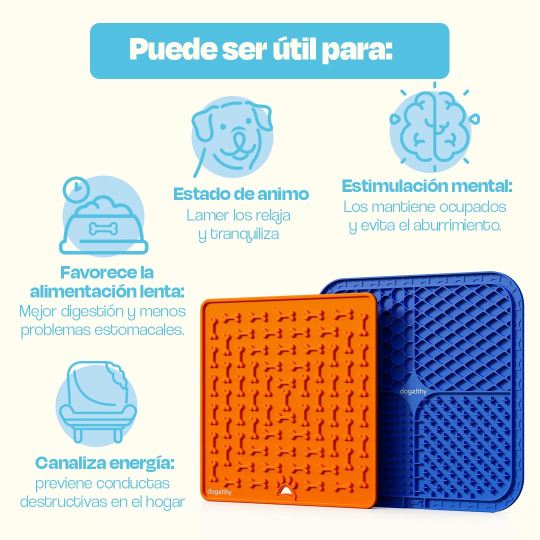 Lick Mat Kit para Perro. Tapate para Lamer - Dogelthy