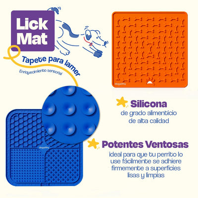 Lick Mat Kit para Perro. Tapate para Lamer - Dogelthy