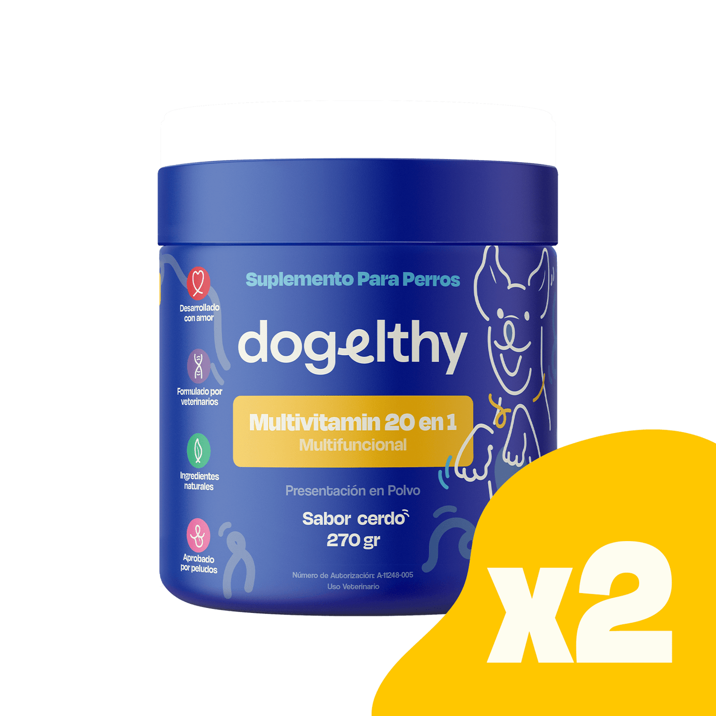 Multivitamin 20 en 1 - Dogelthy