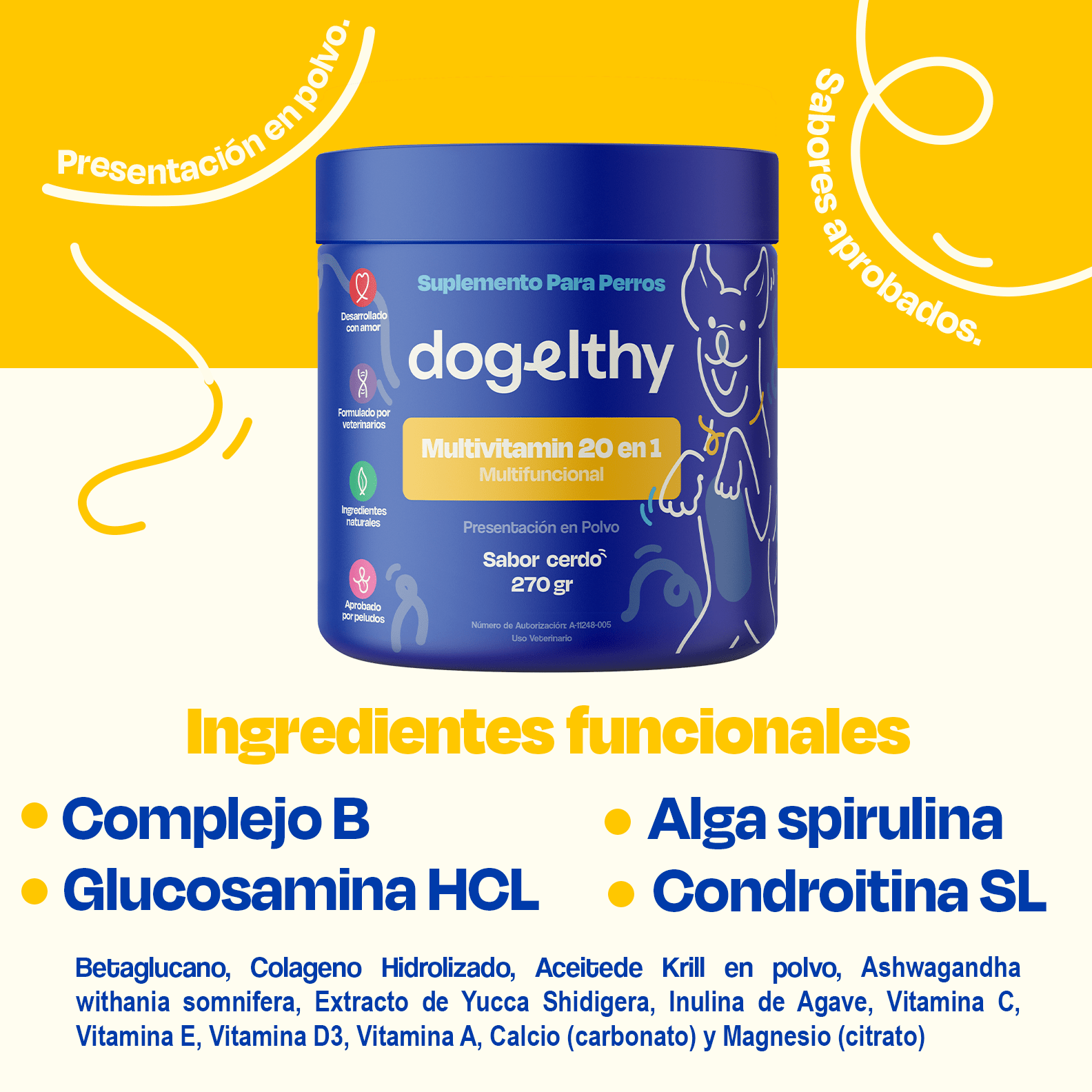 Multivitamin 20 en 1 - Dogelthy